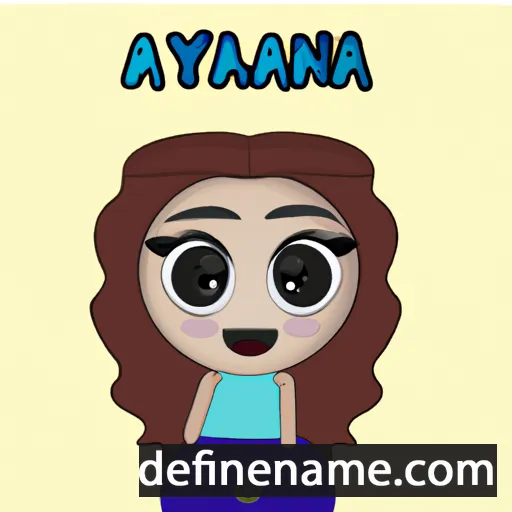 cartoon of the name Allyana