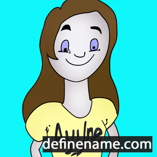 cartoon of the name Allyne