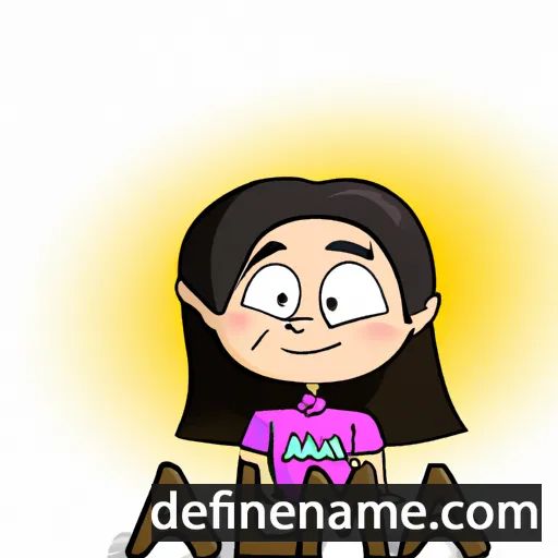 cartoon of the name Alma