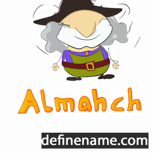 cartoon of the name Almaach