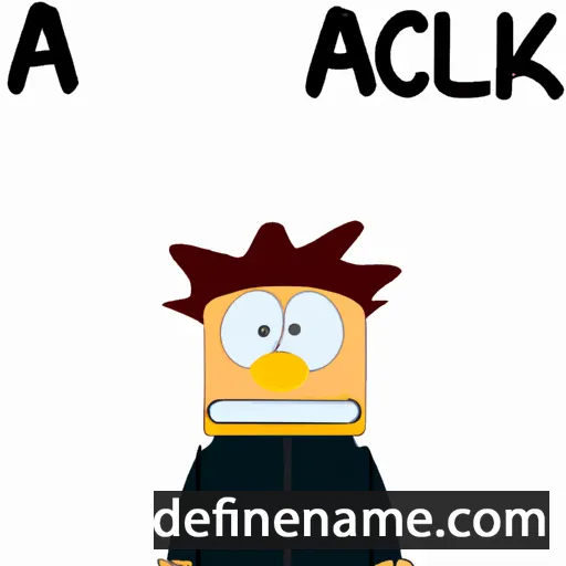 cartoon of the name Almaack