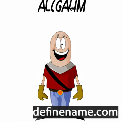 cartoon of the name Almagul