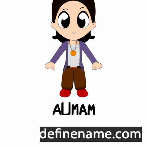 cartoon of the name Almah