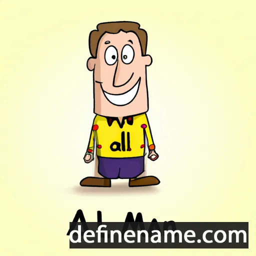 cartoon of the name Alman