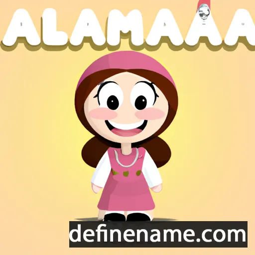 cartoon of the name Almana