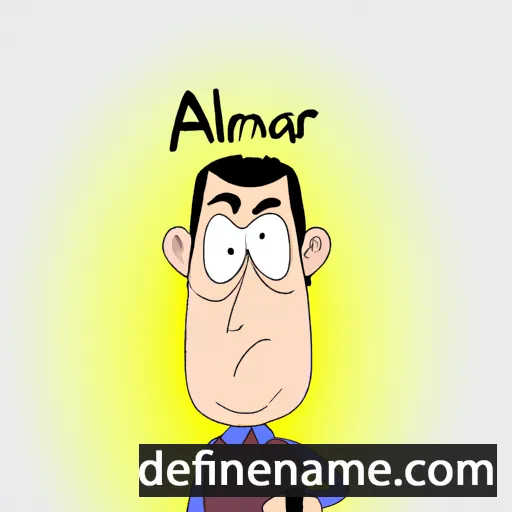 cartoon of the name Almarr