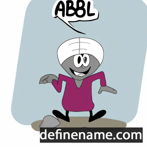 cartoon of the name Almasbei