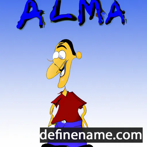 cartoon of the name Almaz