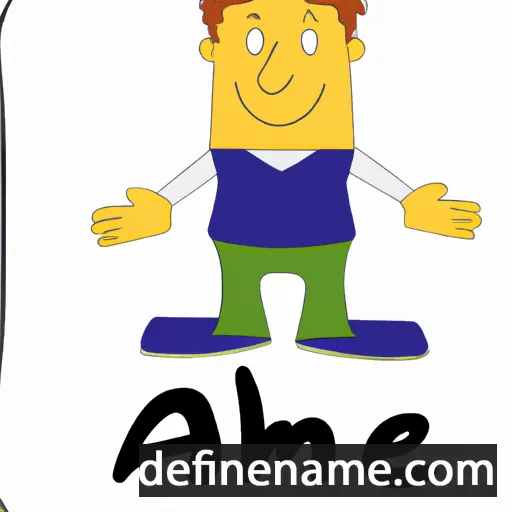 cartoon of the name Alme