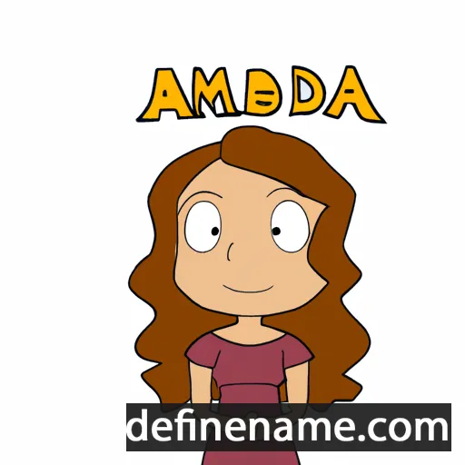 cartoon of the name Almeda