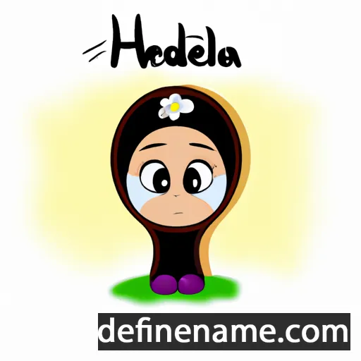 cartoon of the name Almedha