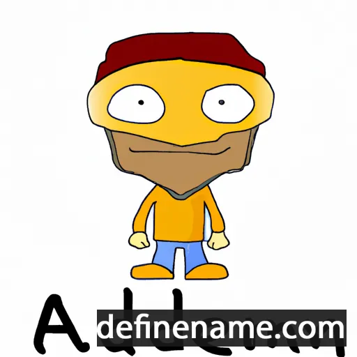 cartoon of the name Almedin