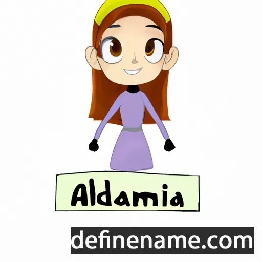 cartoon of the name Almedina