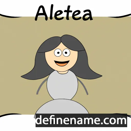 cartoon of the name Almeta