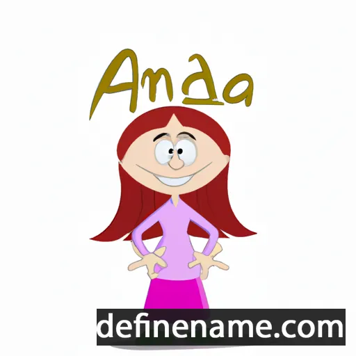 cartoon of the name Almida