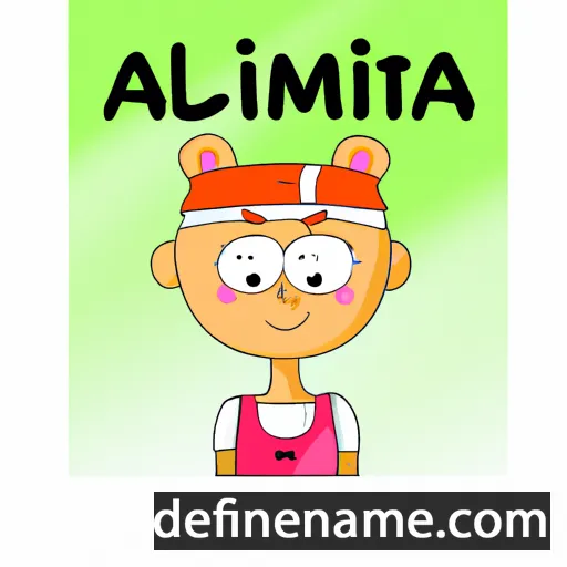 cartoon of the name Almintė