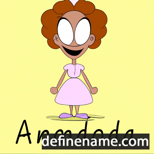 cartoon of the name Almonda