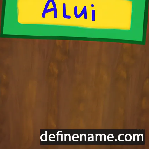 cartoon of the name Almut