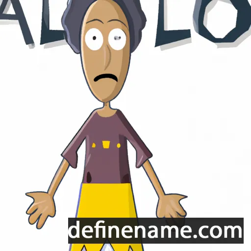 cartoon of the name Alodi