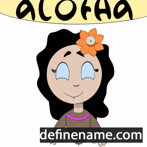 cartoon of the name Alohra