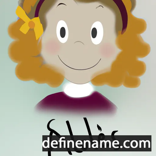 cartoon of the name Aloïse