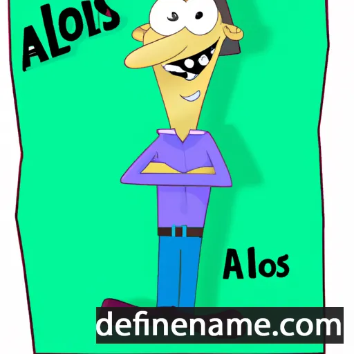 cartoon of the name Alojs