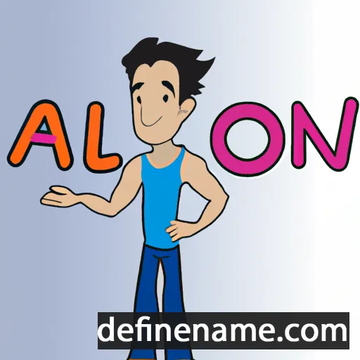 cartoon of the name Alom