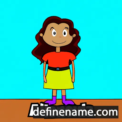 cartoon of the name Alondria