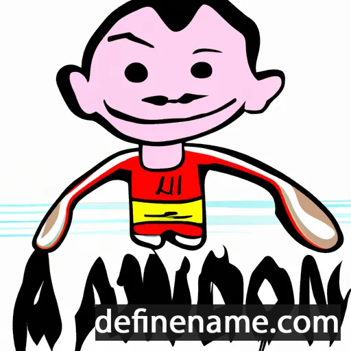 cartoon of the name Alongkod