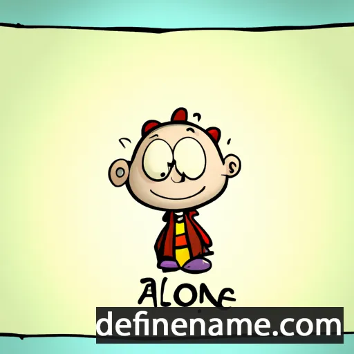 cartoon of the name Alonnie