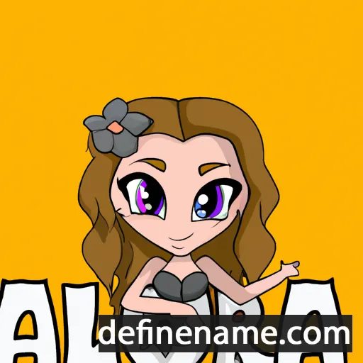 cartoon of the name Alorah