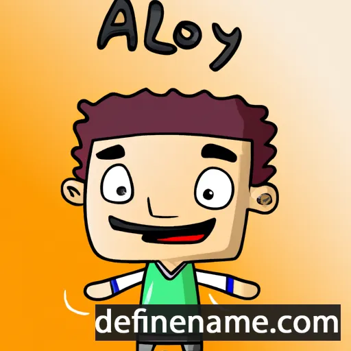 cartoon of the name Aloy