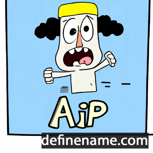 cartoon of the name Alpár