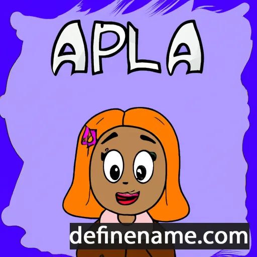 cartoon of the name Alpa