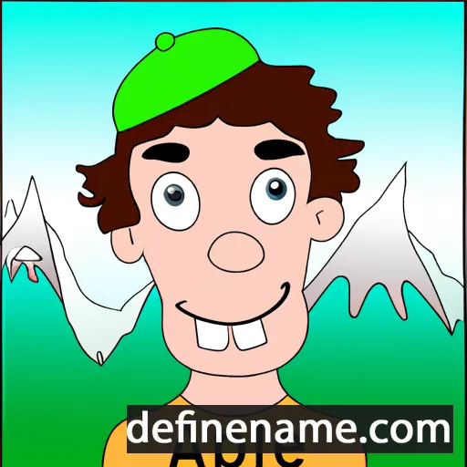 cartoon of the name Alpe