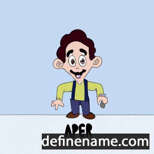 cartoon of the name Alper