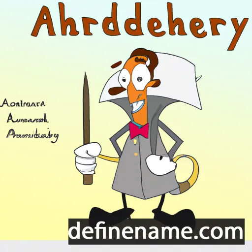 cartoon of the name Alphandery