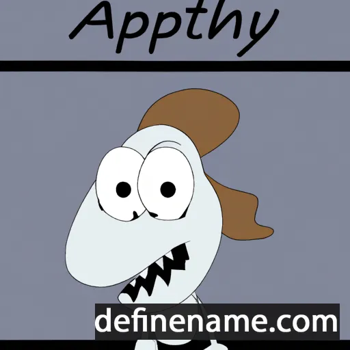 cartoon of the name Alphy