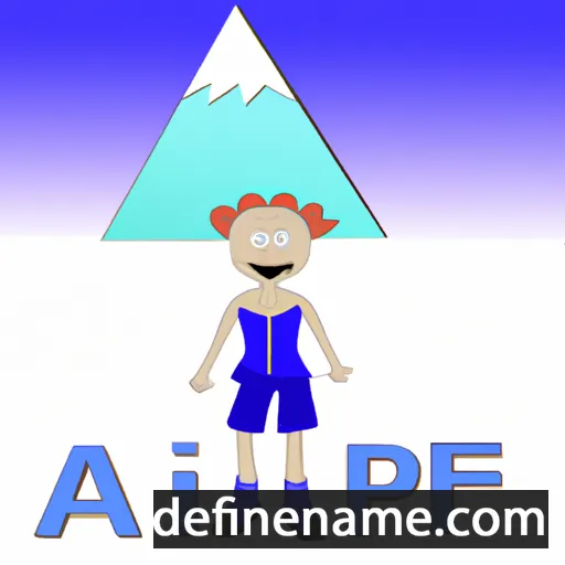 cartoon of the name Alpine