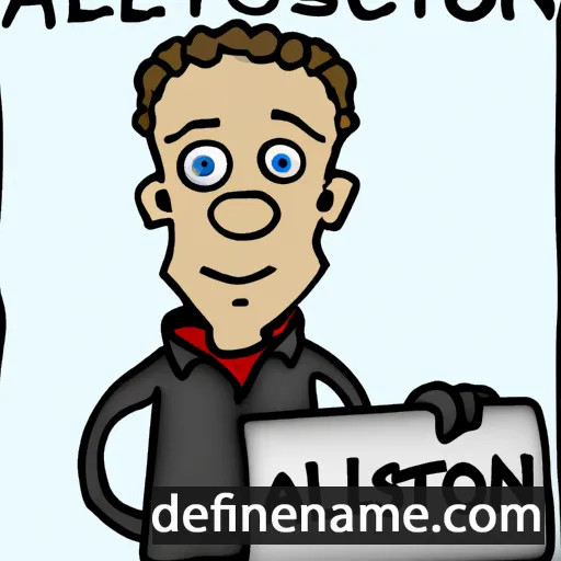 cartoon of the name Alston