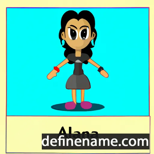 cartoon of the name Altaana