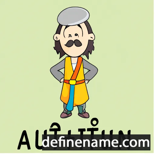 cartoon of the name Altantülkhüür