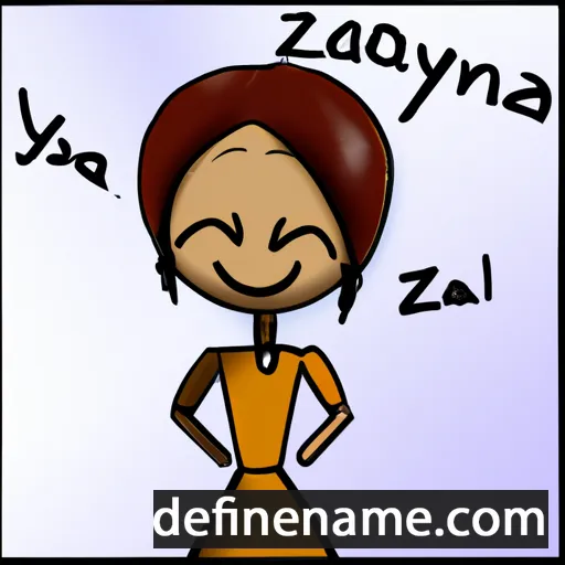 cartoon of the name Altanzayaa