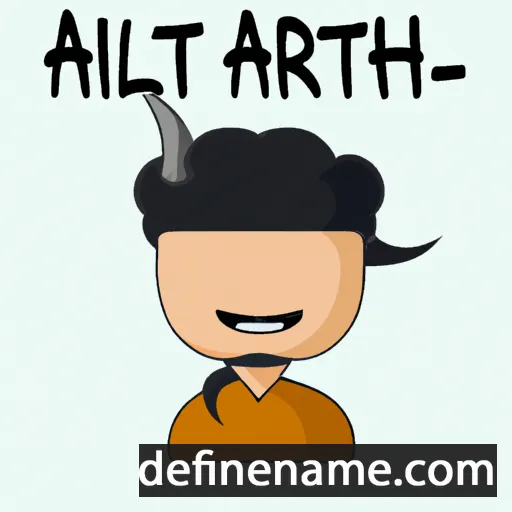 cartoon of the name Althair