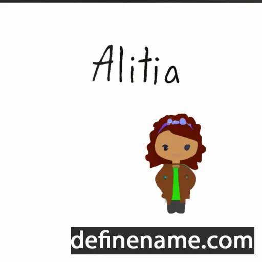 cartoon of the name Althia