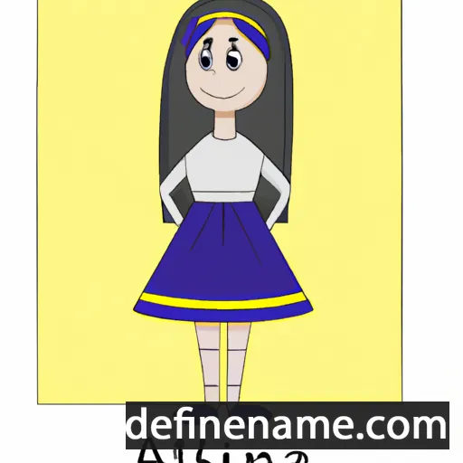 cartoon of the name Altina