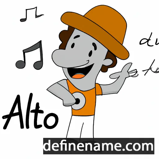 cartoon of the name Alto