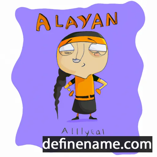 cartoon of the name Altynai