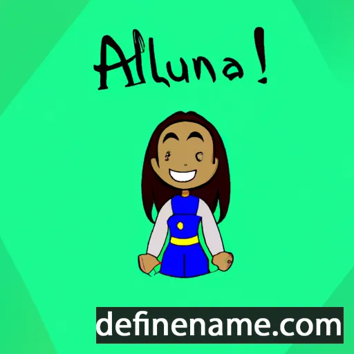 Aluana cartoon