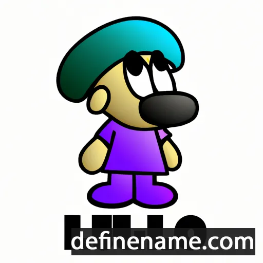 cartoon of the name Aluigi